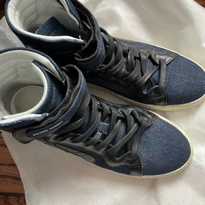 Men’s Pierre hardy high top sneakers in blue . Size 9